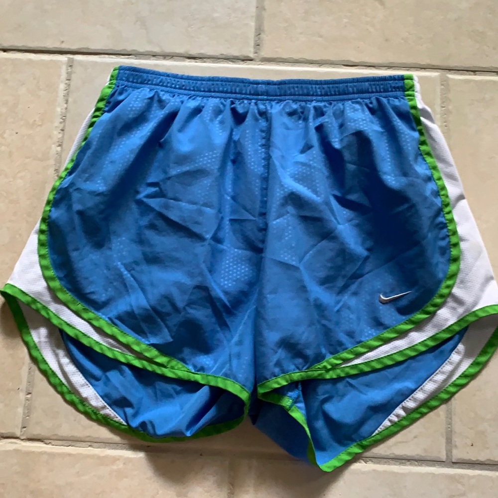 Nike Blue/Green Running Shorts size Medium